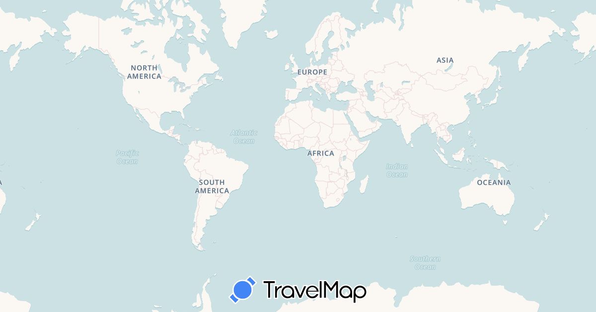 TravelMap itinerary: driving in Germany, France, Luxembourg (Europe)